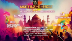 Mehfilz-e-Holi Live Music Concert (Ghazals, Sufi and Folks Songs):