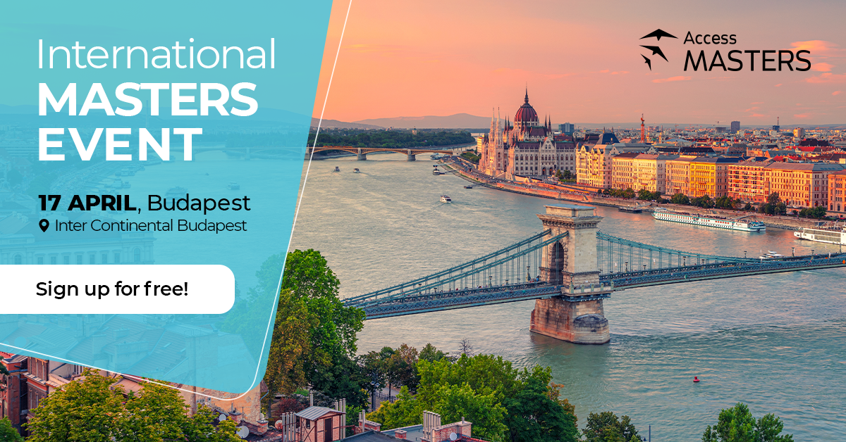 ACCESS MASTERS EVENT IN BUDAPEST, 17 April, Budapest, Hungary