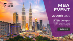 ACCESS MBA IN-PERSON EVENT IN KUALA LUMPUR ON 20 April