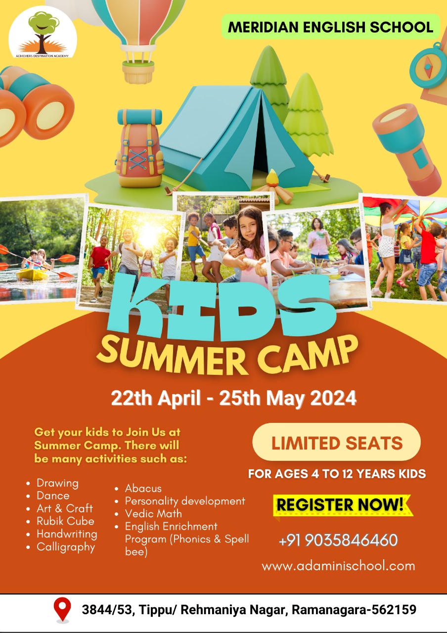 Summer Camp for kids in Rehmaniya nagar Karnataka -2024, Rehmaniya Nagar, Karnataka, India