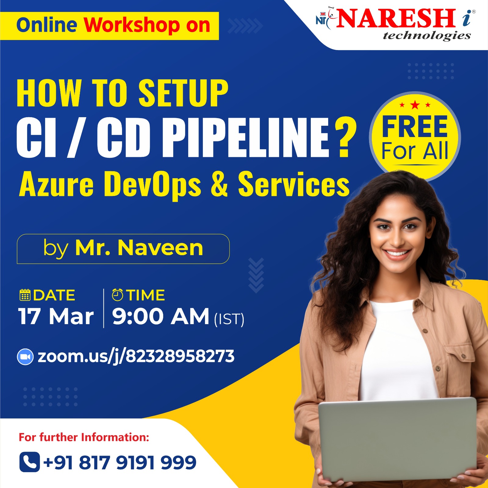 Free Workshop on Azure DevOps in NareshIT Hyderabad, Online Event