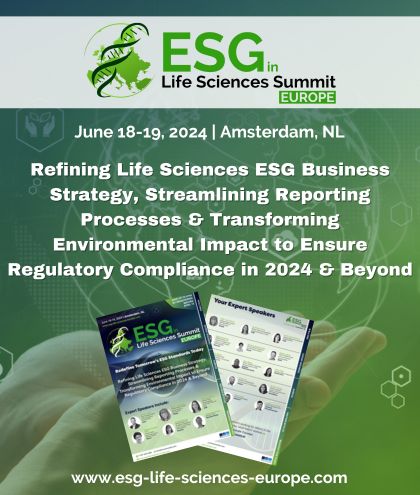 54383 - ESG in Life Sciences Summit Europe, Hoofddorp, Noord-Holland, Netherlands