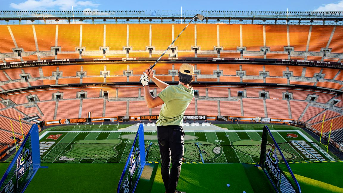 Upper Deck Golf at Cleveland Browns Stadium: June 2024, Cleveland, Ohio, United States