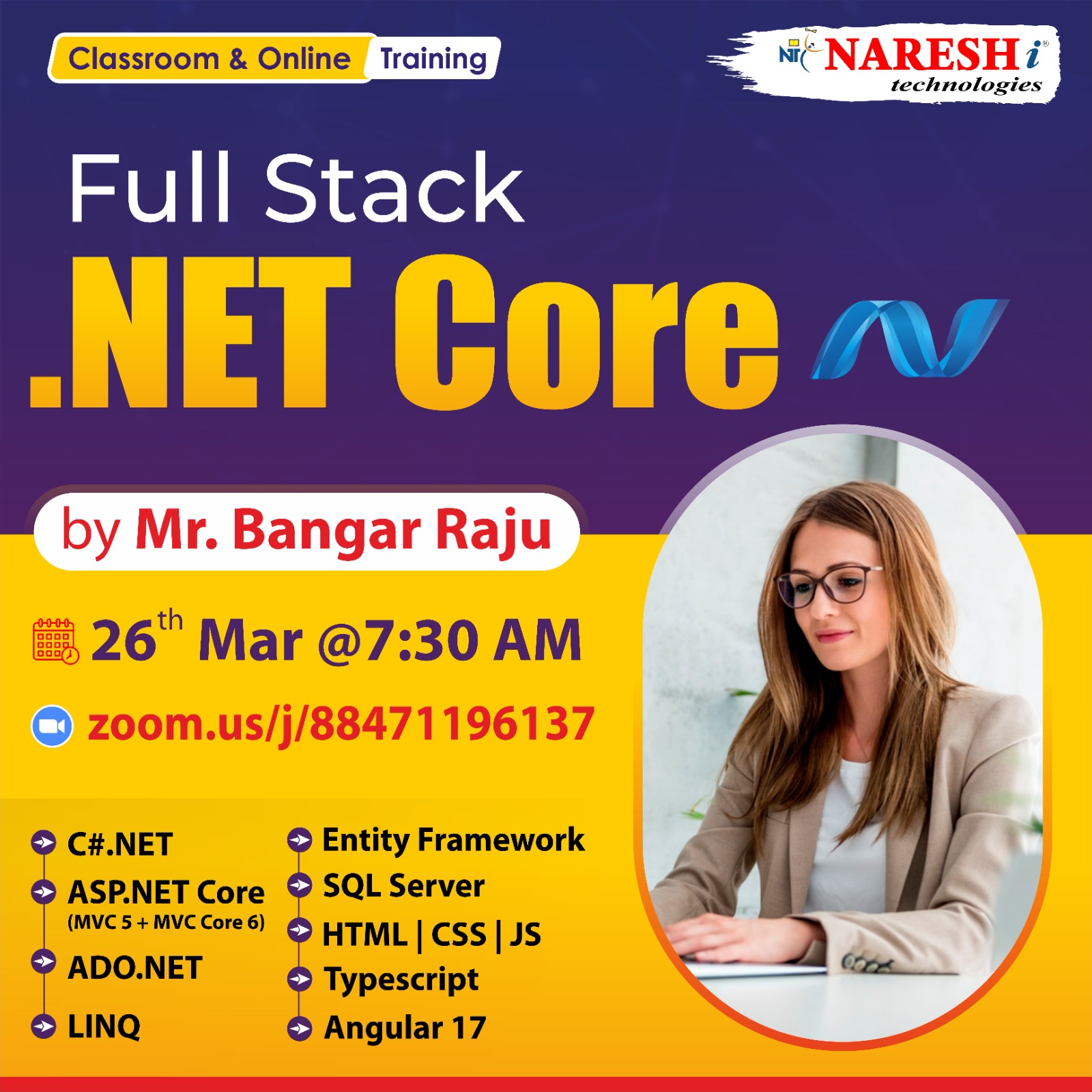 Dot Net Full Stack Developer Course in Hyderabad | NareshIT, Hyderabad, Telangana, India