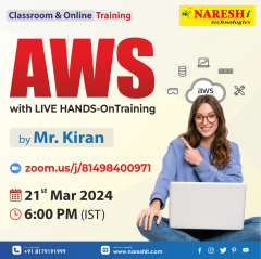 Best Course AWS by Mr. Kiran Online Training in NareshIT - 8179191999