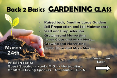 Back2Basics - Gardening Class