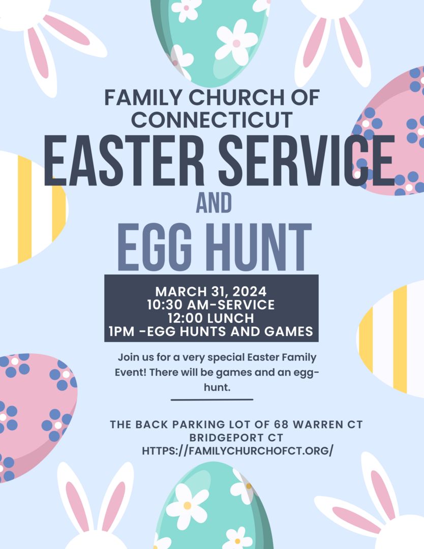 Easter Egg Hunt and Service, Bridgeport, Connecticut, United States