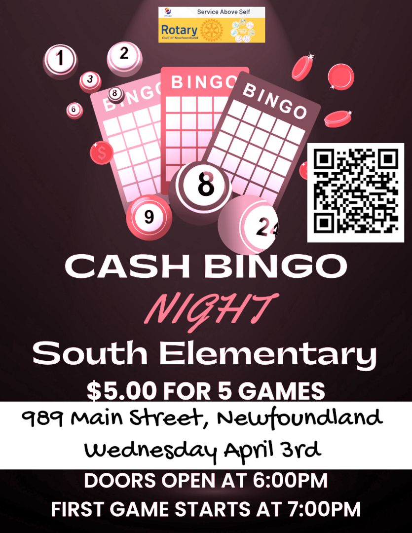April 3rd Cash Bingo Night, Newfoundland, Pennsylvania, United States