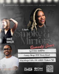 Smoke and Mirrors Comedy Tour Starring T-Barb and Grace Bahler hosted by T-G the Host