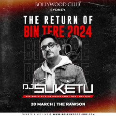 Bollywood Club - India's Favourite DJ Suketu at The Rawson, Sydney