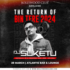 Bollywood Club - India's Favourite DJ Suketu at Atlantis Bar and Lounge, Adelaide