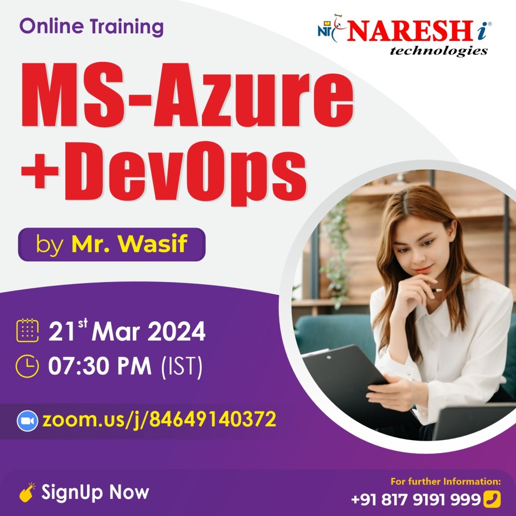 Best MS - Azure + DevOps Online Training Institute In Hyderabad 2024 | NareshIT, Online Event