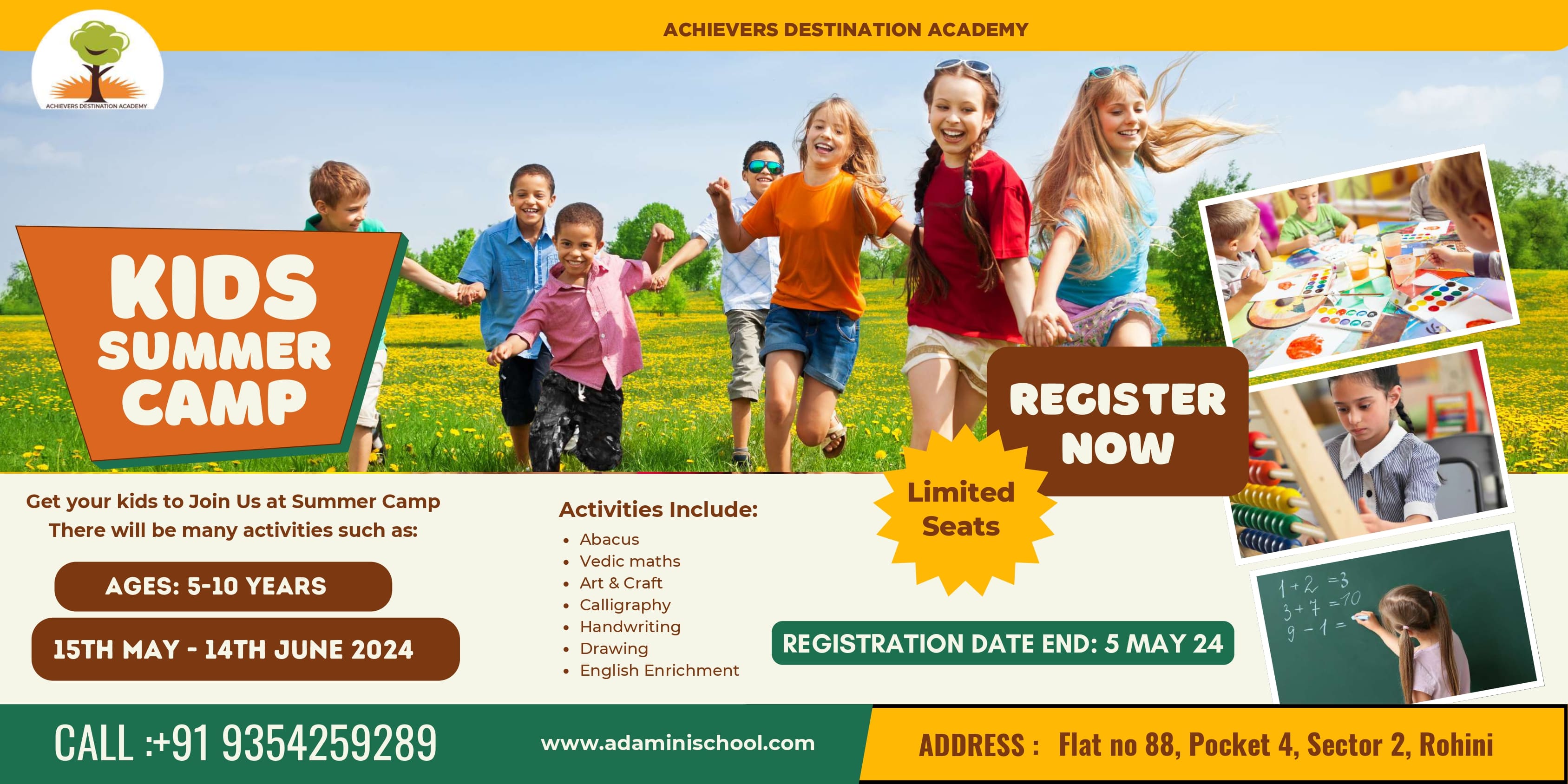Summer Camp for Kids in Rohini Delhi 2024, New Delhi, Delhi, India