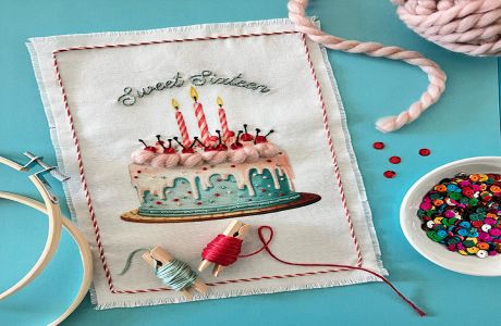 Embroidered and Embellished Birthday Cake Workshop with Robert Mahar, Seattle, Washington, United States