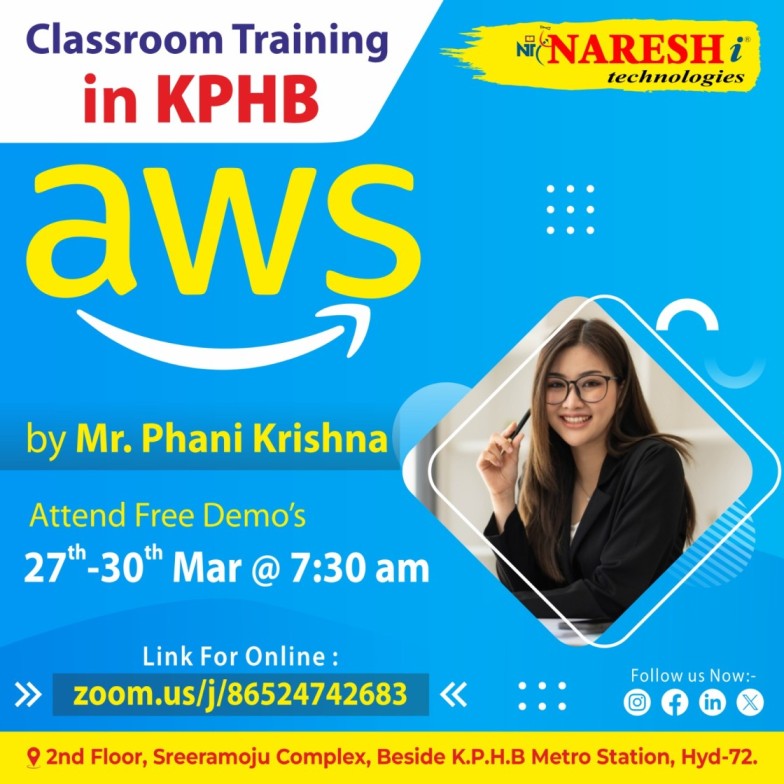 Best AWS Course Online Training Institute In KPHB 2024 | NareshIT, Online Event