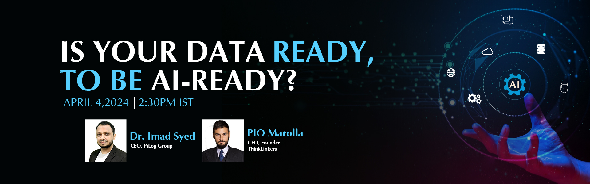Is Your Data Ready or To be AI-ready?, Online Event