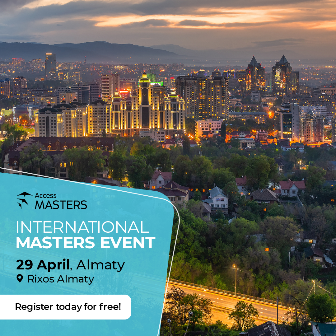 International Access Masters event in Almaty on 29 April, Almaty, Almaty city, Kazakhstan