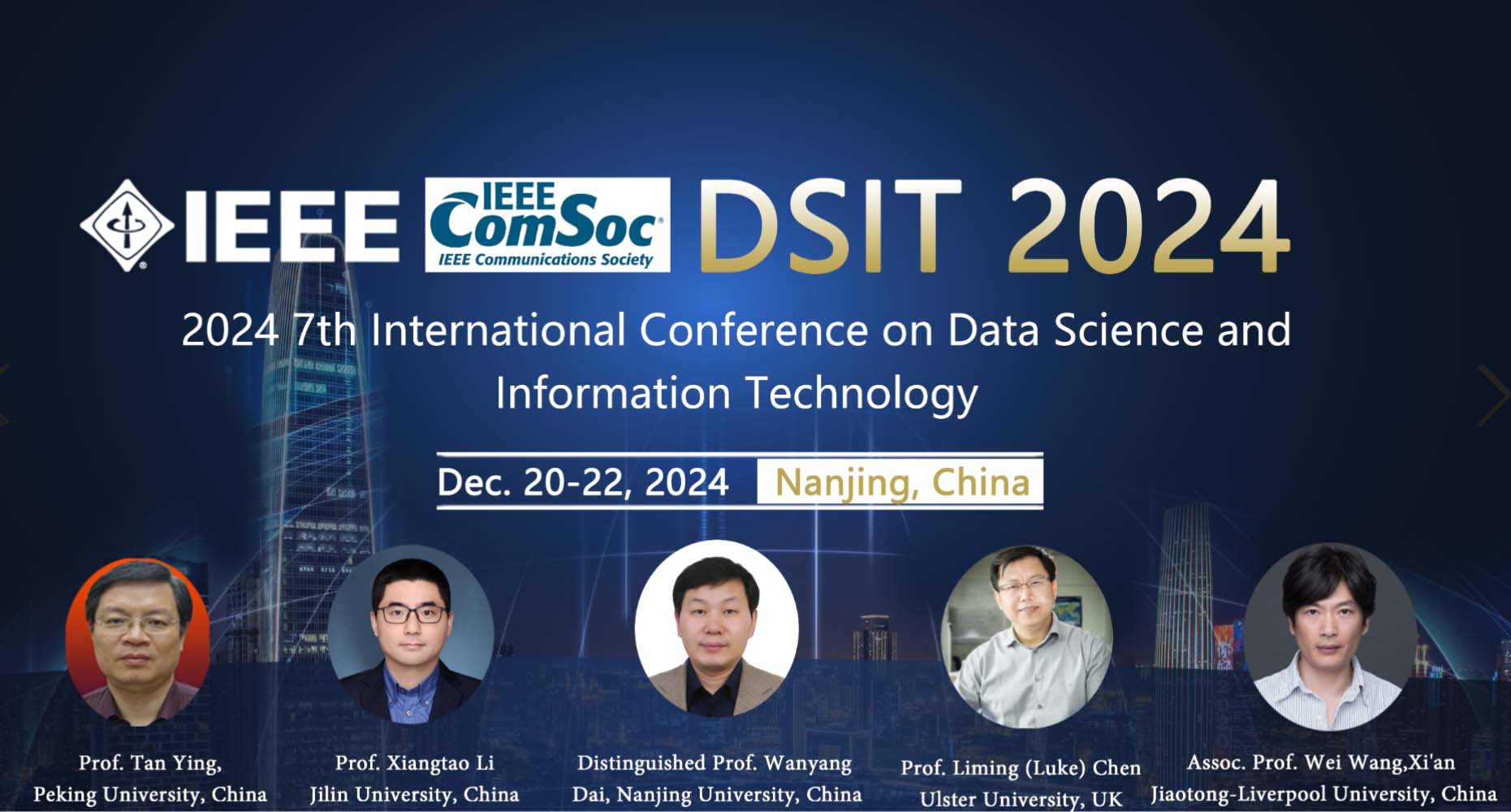 2024 7th International Conference on Data Science and Information Technology (DSIT 2024), Nanjing, Jiangsu, China