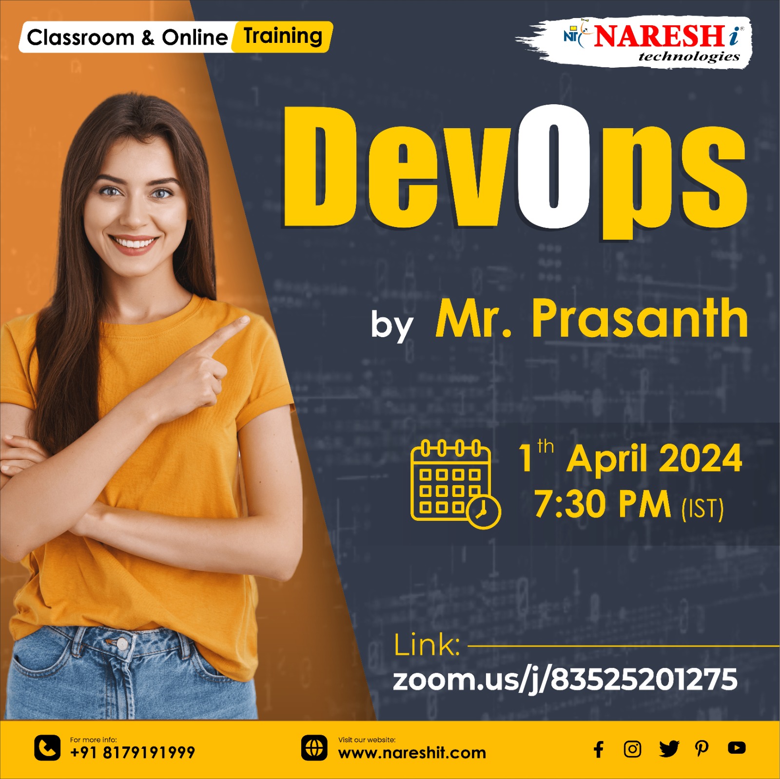 Best Devops Course Online Training Institute In Hyderabad 2024 | NaeshIT, Online Event