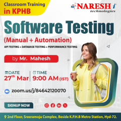 Best Software Testing Course Online Training Institute In Hyderabad 2024 | NareshIT