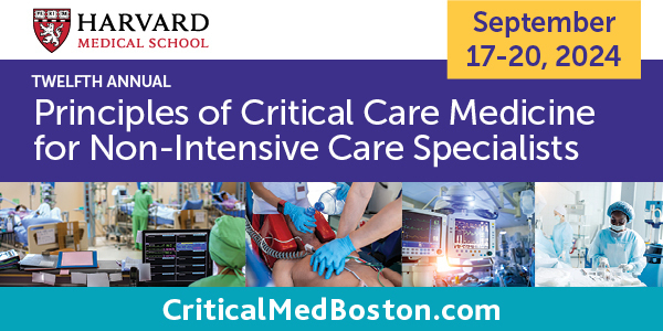 Principles of Critical Care Medicine for Non-Intensive Care Specialists, Online Event