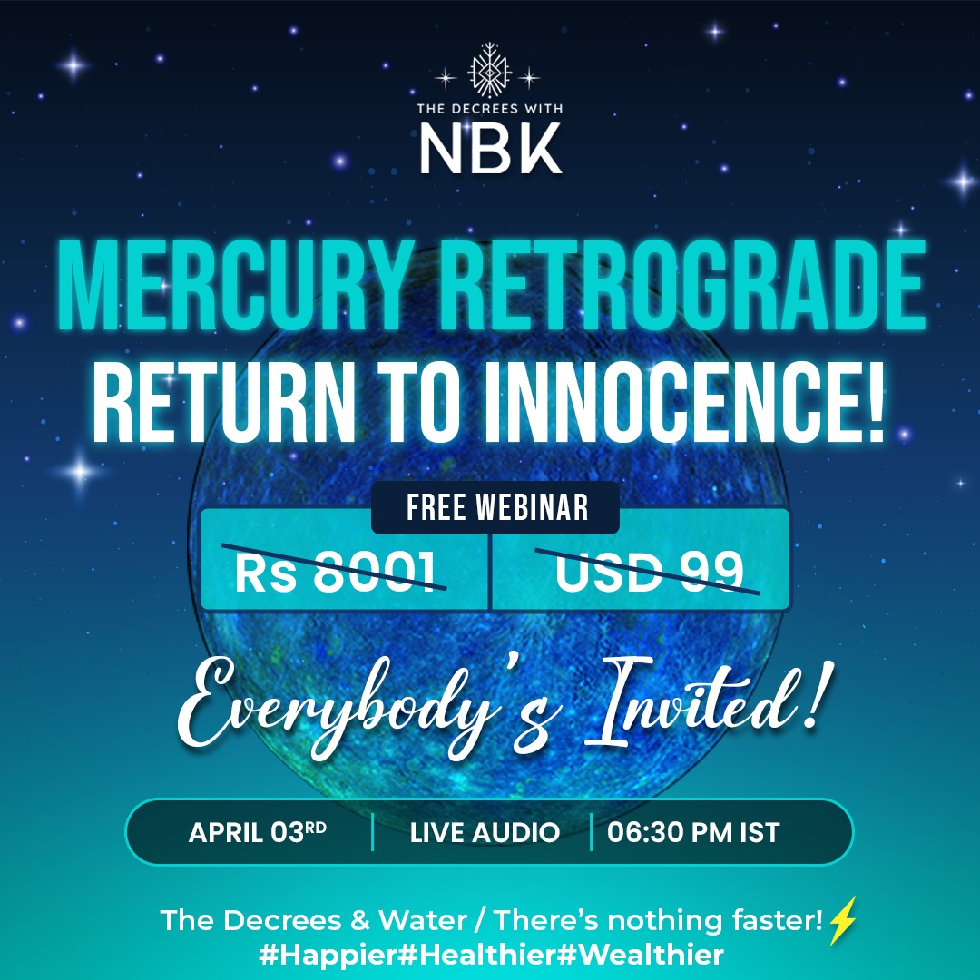 Mercury retrograde - Return To Innocence, Online Event
