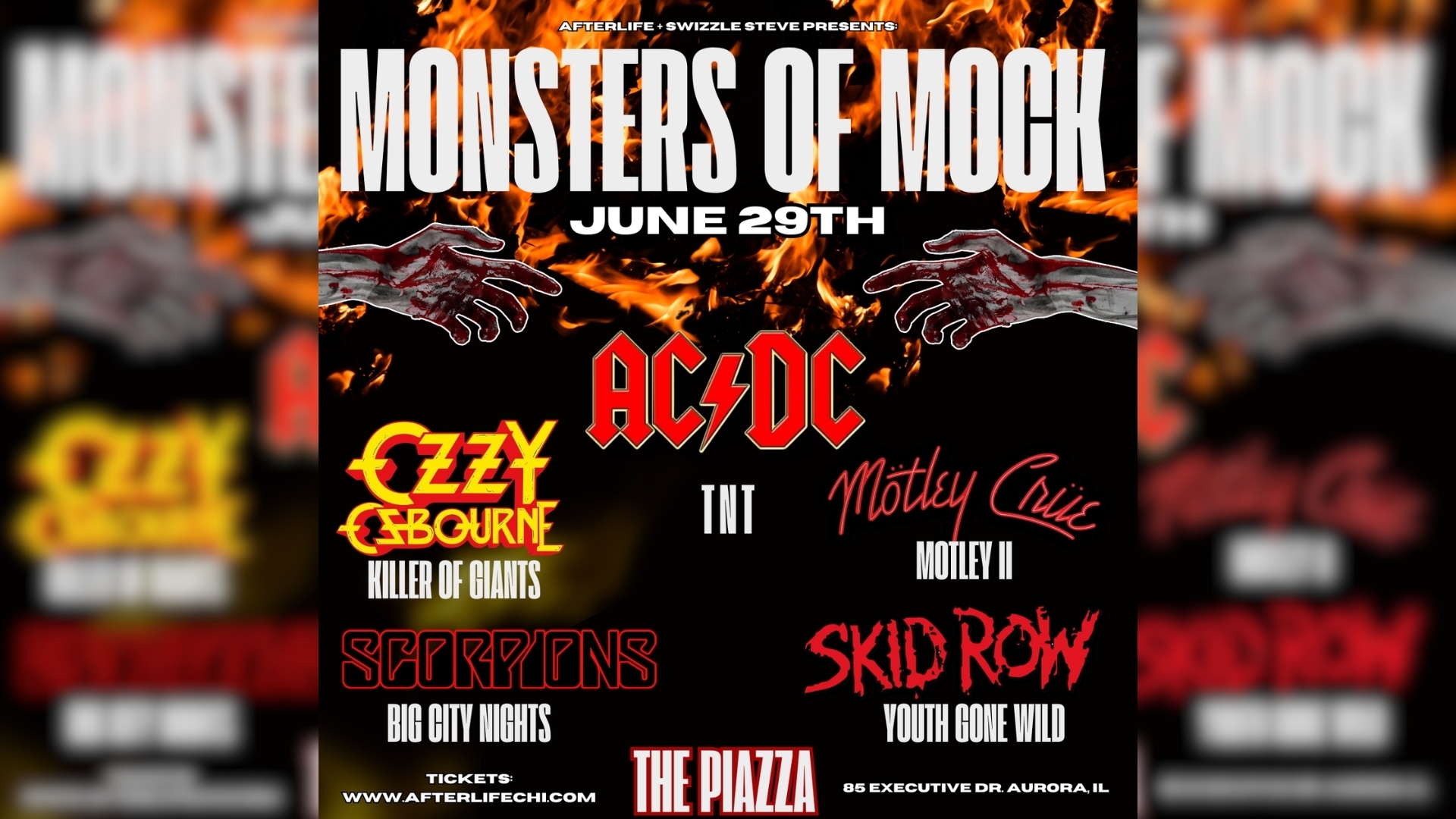 AC/DC, Ozzy Osbourne, Skid Row, Motley Crue and The Scorpions, Aurora, Illinois, United States
