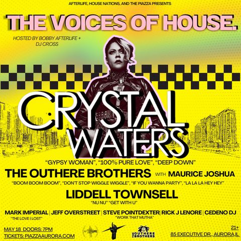 The Voice of House Music at The Piazza w/Crystal Waters, Aurora, Illinois, United States