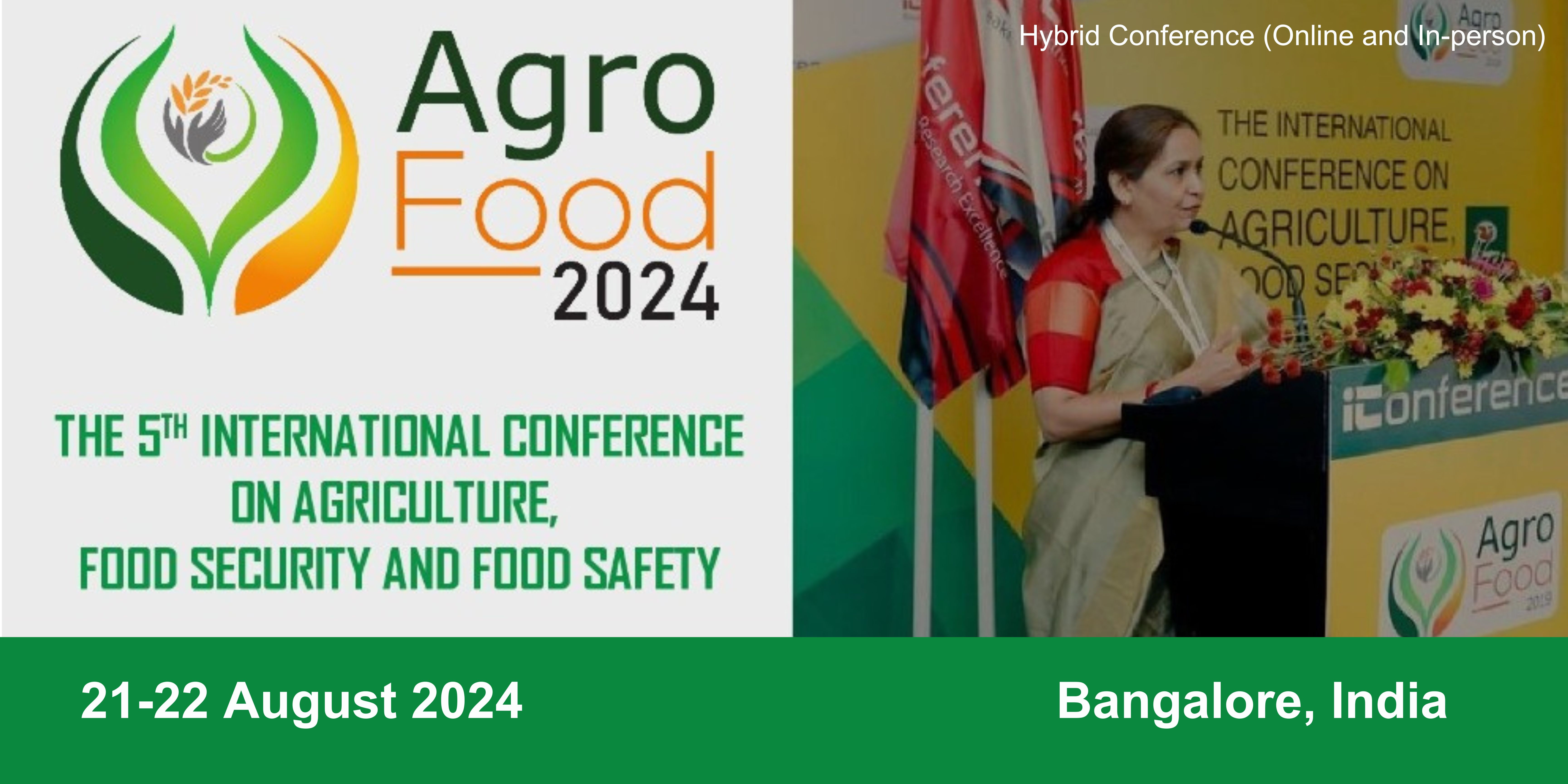 5th International Conference on Agriculture, Food Security and Food Safety, Bangalore, Karnataka, India