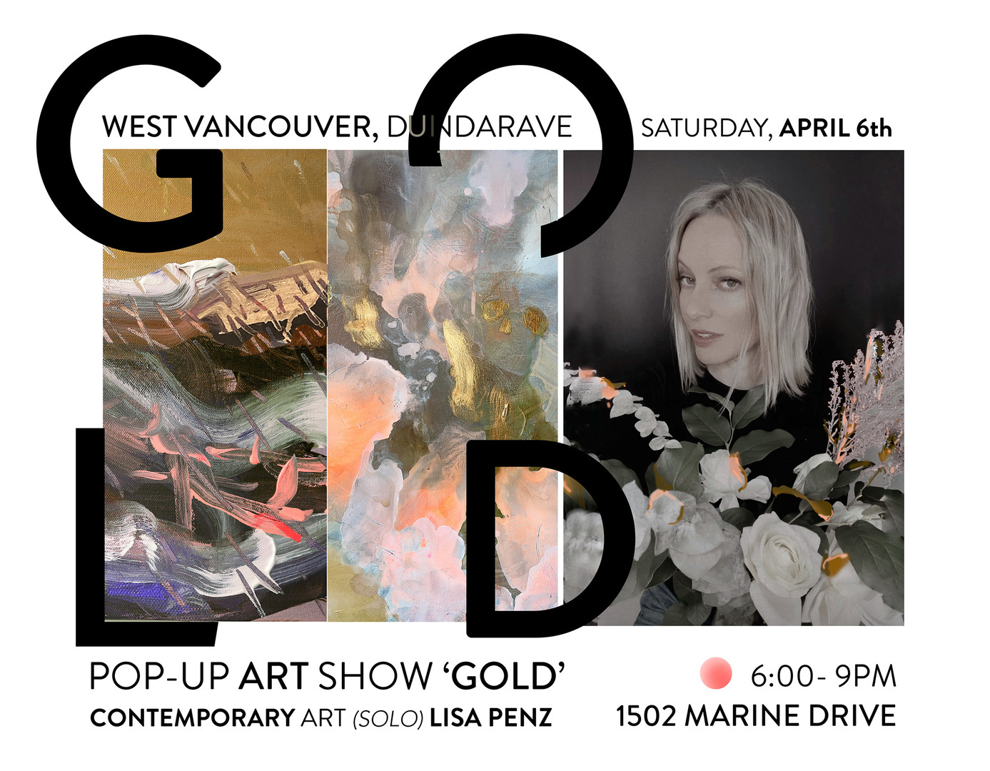 Art Opening 'GOLD' in West Vancouver, West Vancouver, British Columbia, Canada