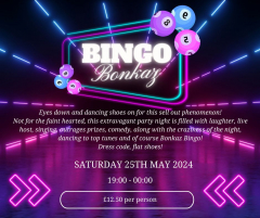 Bingo Bonkaz - Holiday Inn Newcastle Gosforth Park - Saturday 25th May 2024