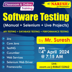 Top Software Testing Course Training in NareshIT Hyderabad