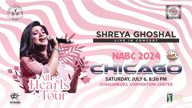 SHREYA GHOSHAL | All Hearts Tour | Live in Concert, Sangamon, Illinois, United States