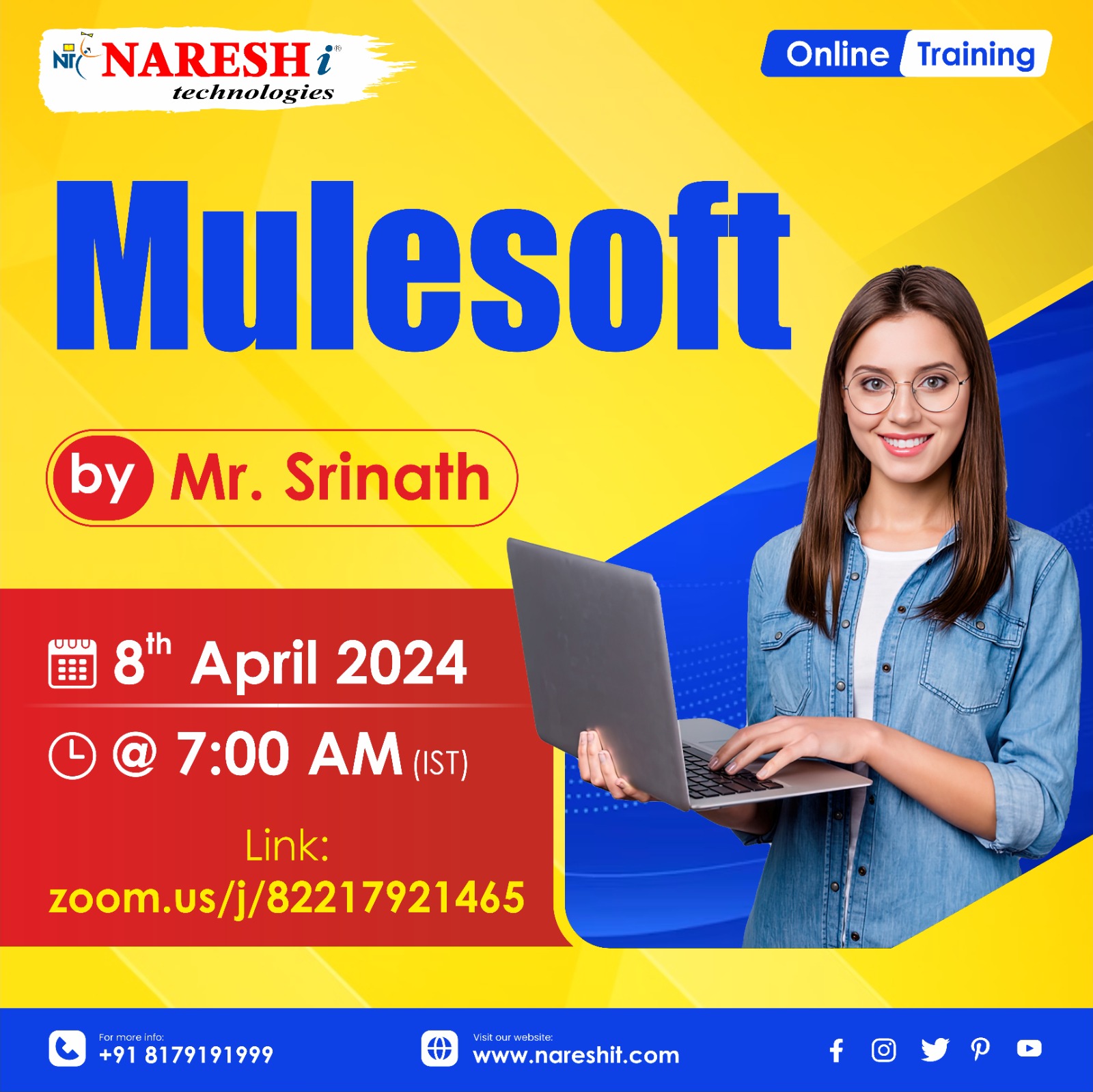 No1 Mulesoft Course Online Training Institute In Hyderabad 2024 | NareshIT, Online Event