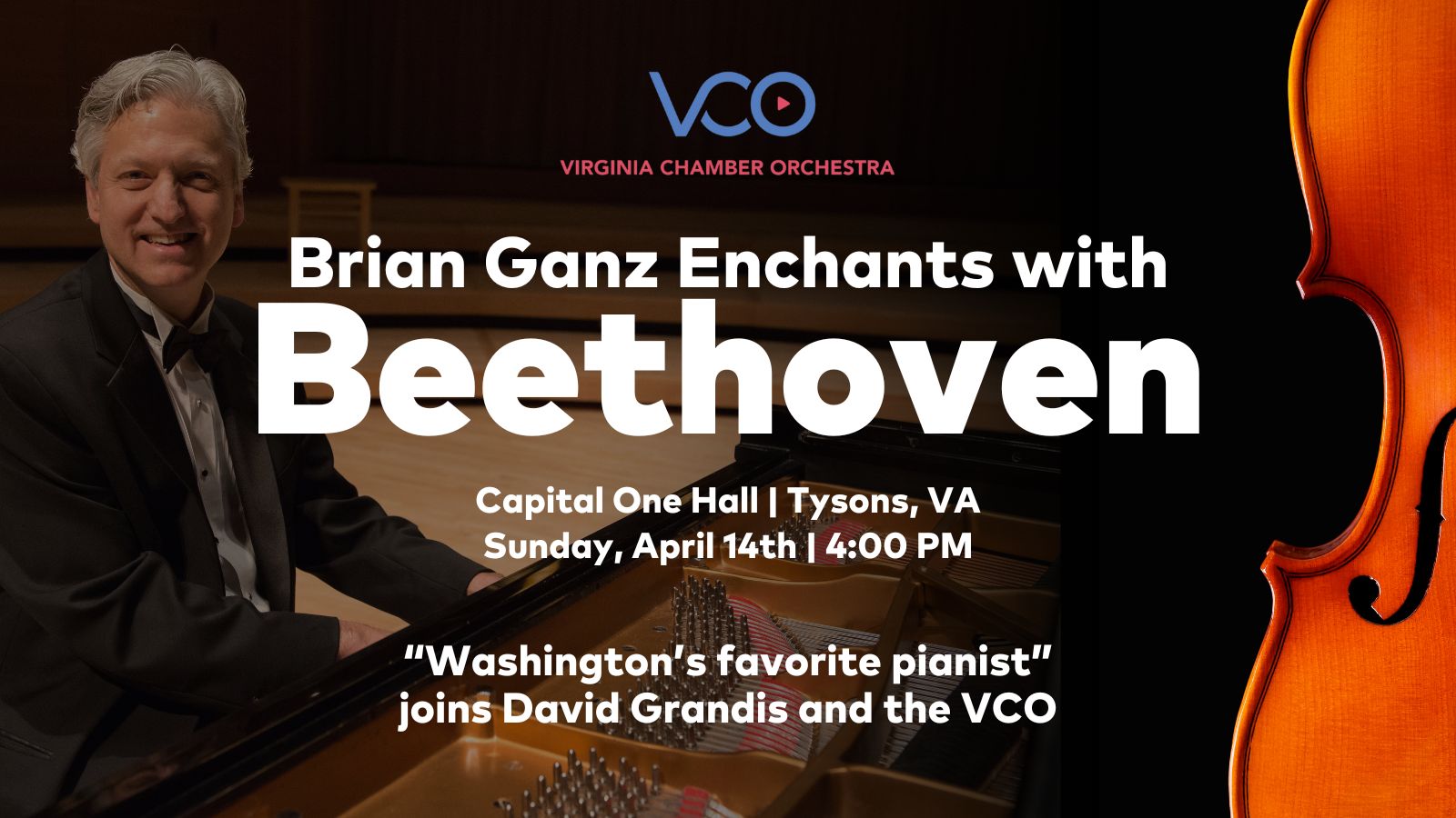 Brian Ganz Enchants with Beethoven, Tysons, Virginia, United States