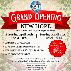 Fitz's Fish Ponds and FFP Aquariums and Aquascaping New Hope Grand Opening