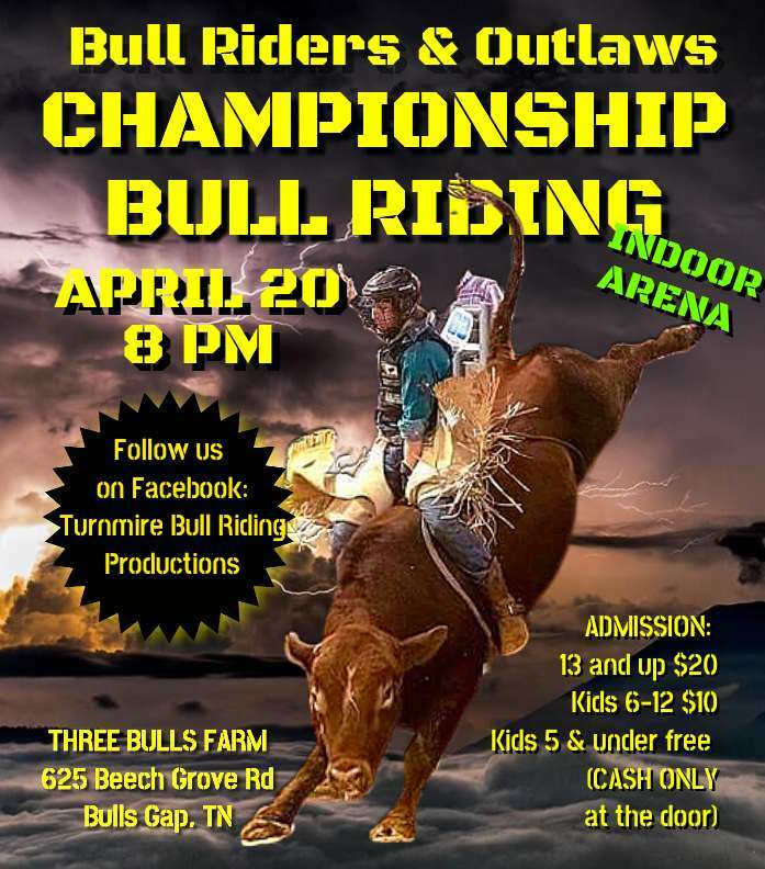 Championship Bull Riding!!, Bulls Gap, Tennessee, United States