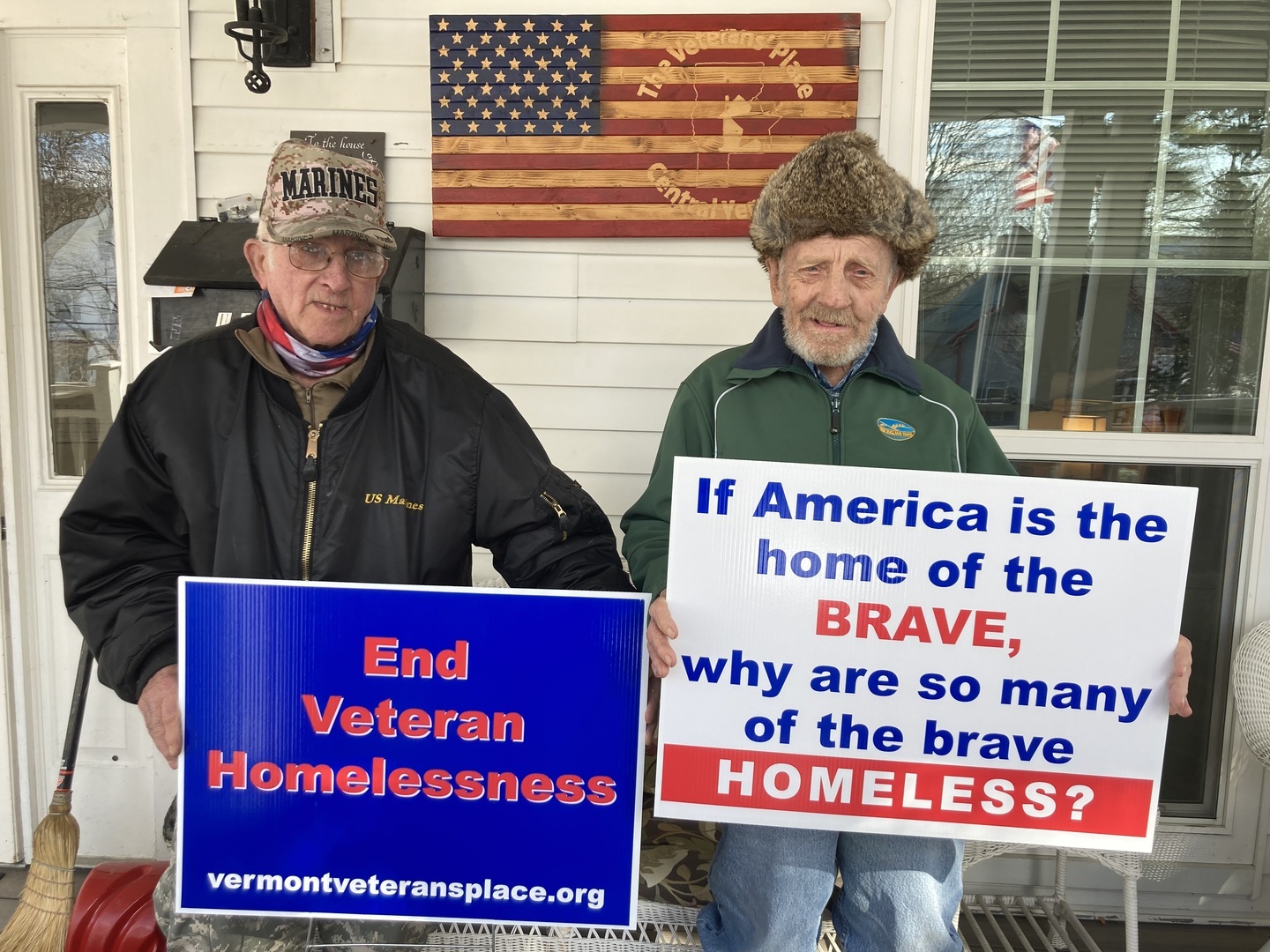 Sleep-Out to Support Homeless Veterans, Northfield, Vermont, United States
