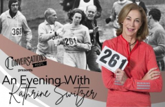 An Evening with Kathrine Switzer: athlete and activist. FREE LIBRARY EVENT.