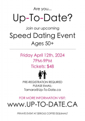 Up-To-Date Speed Dating Event