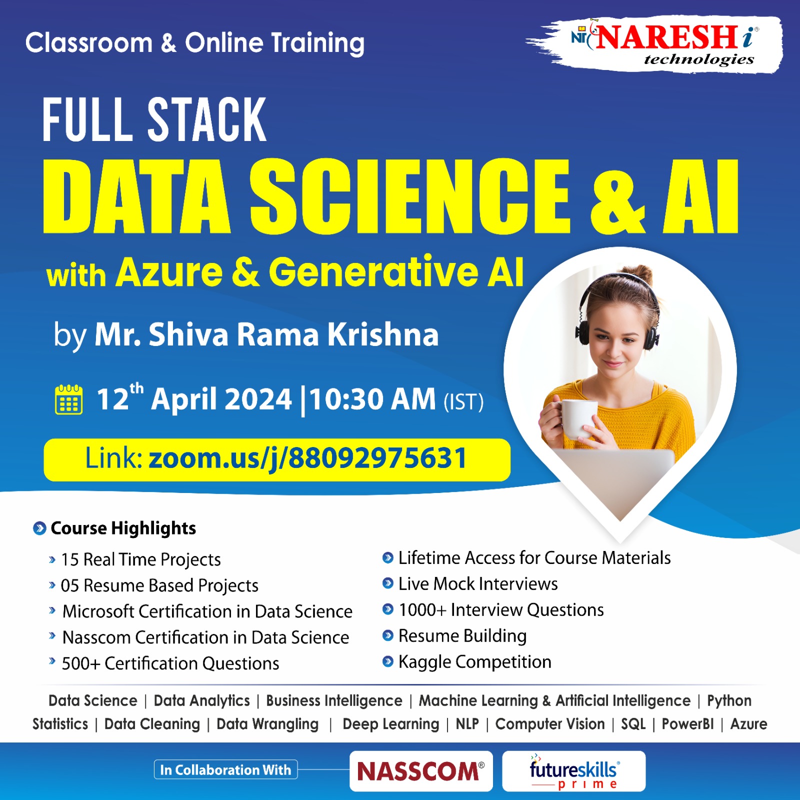 Data Science free demo Online Training In NareshIT, Hyderabad, Telangana, India