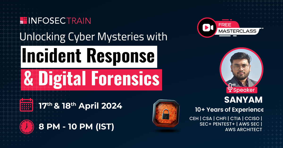 2 Day Free Masterclass for Unlocking Cyber Mysteries with Incident Response & Digital Forensics, Online Event
