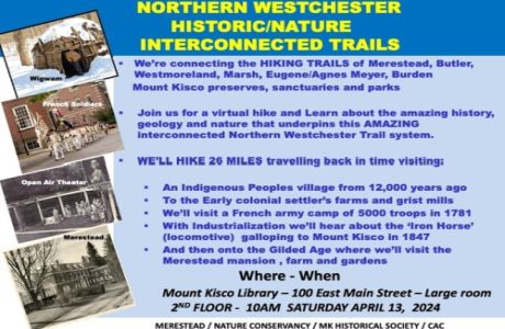 NORTHERN WESTCHESTER HISTORY/NATURE INTERCONNECTED TRAIL SYSTEM - EVENT, Mount Kisco, New York, United States