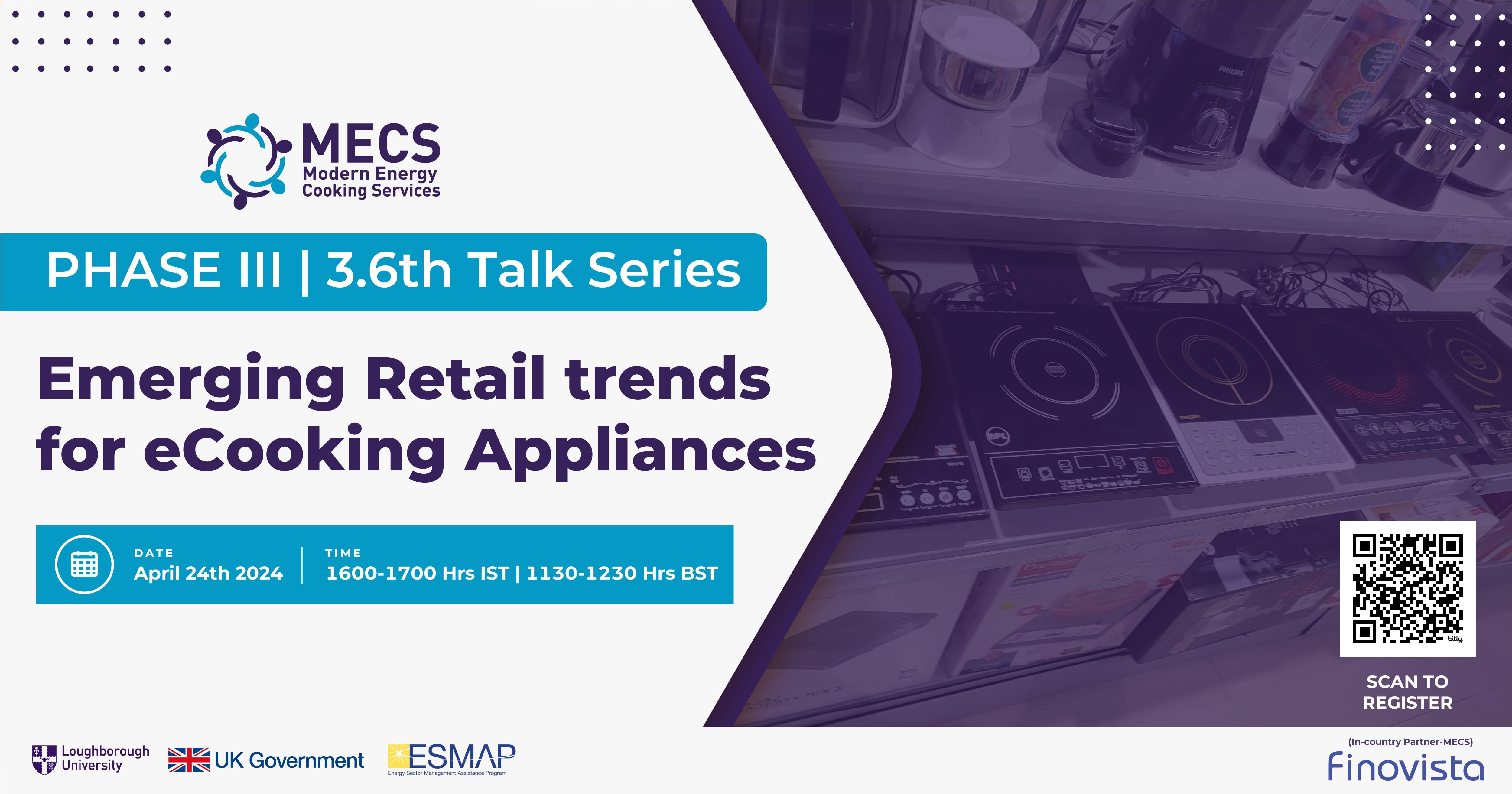 Transitioning to Modern Energy for Cooking: Emerging Retail trends for eCooking Appliances, Online Event