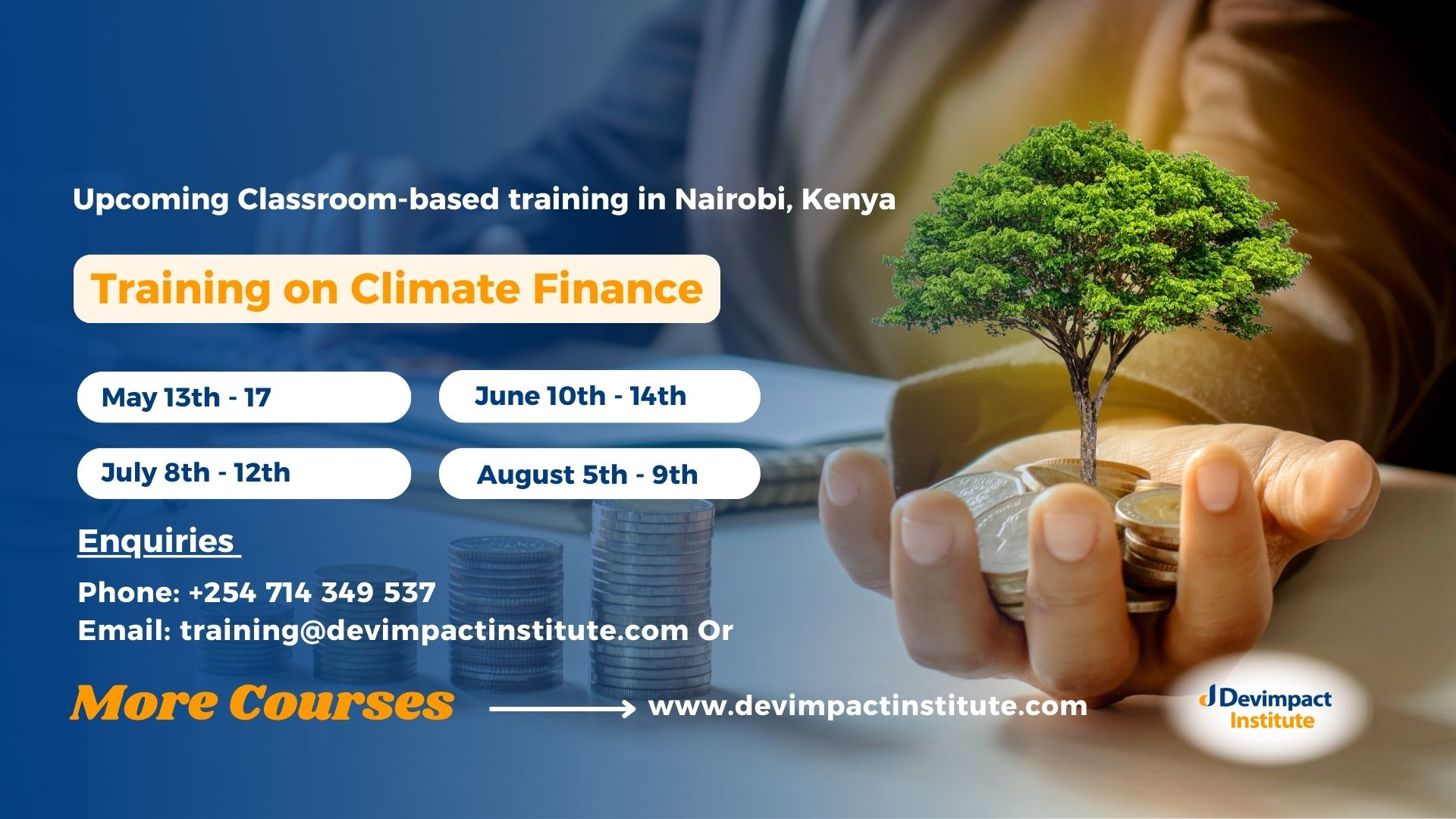 Training on Climate Finance, Devimpact Institute, Nairobi, Kenya