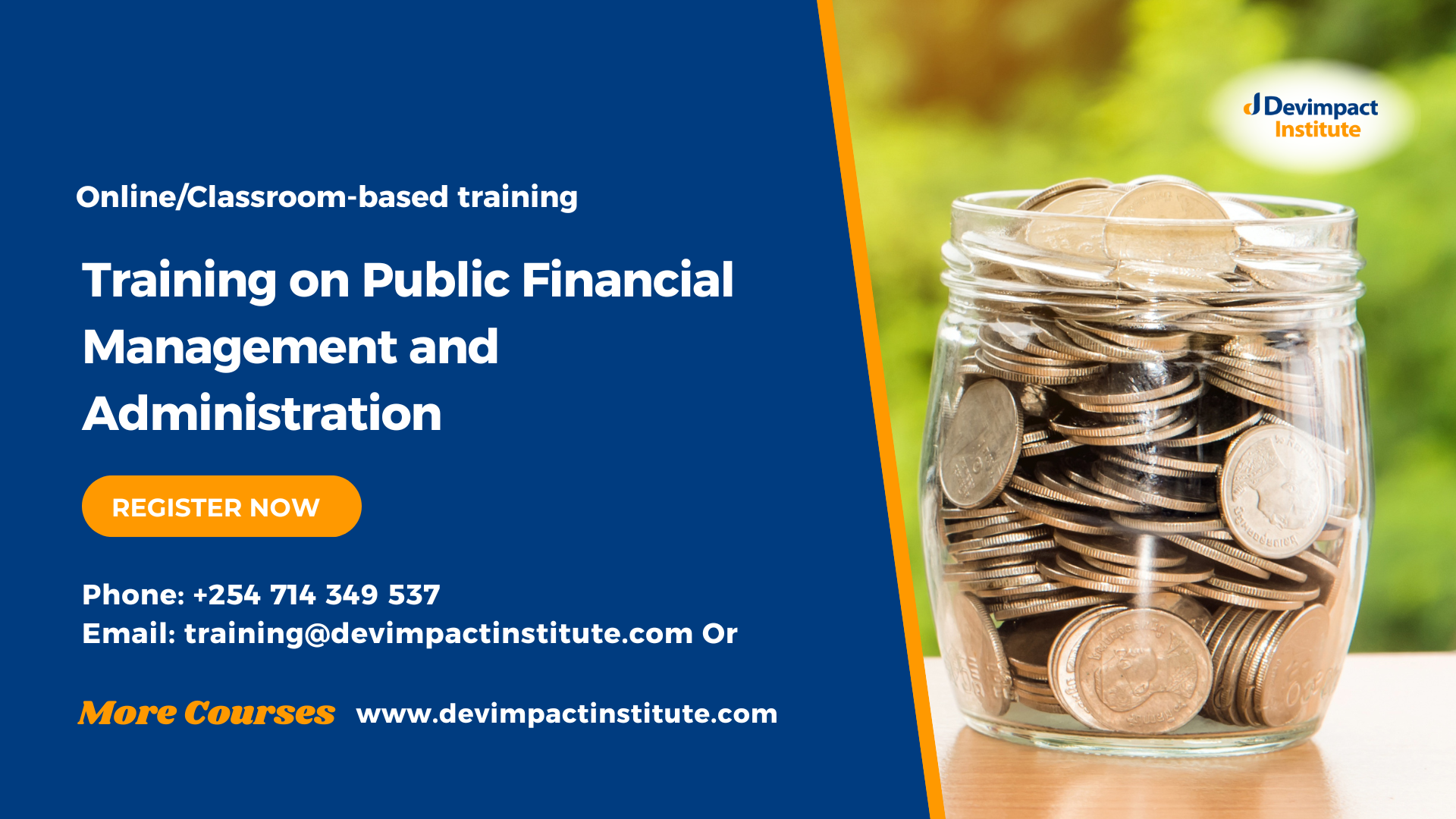 Training on Public Financial Management and Administration, Devimpact Institute, Nairobi, Kenya