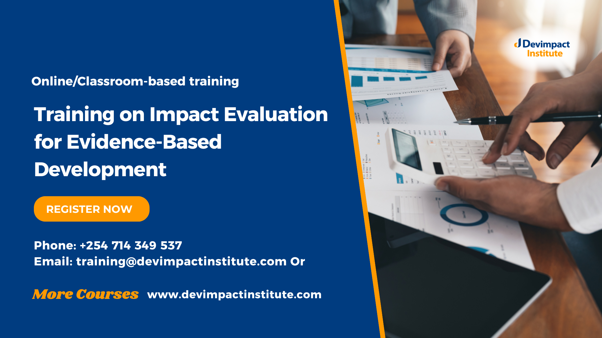 Training on Impact Evaluation for Evidence-Based Development, Devimpact Institute, Nairobi, Kenya