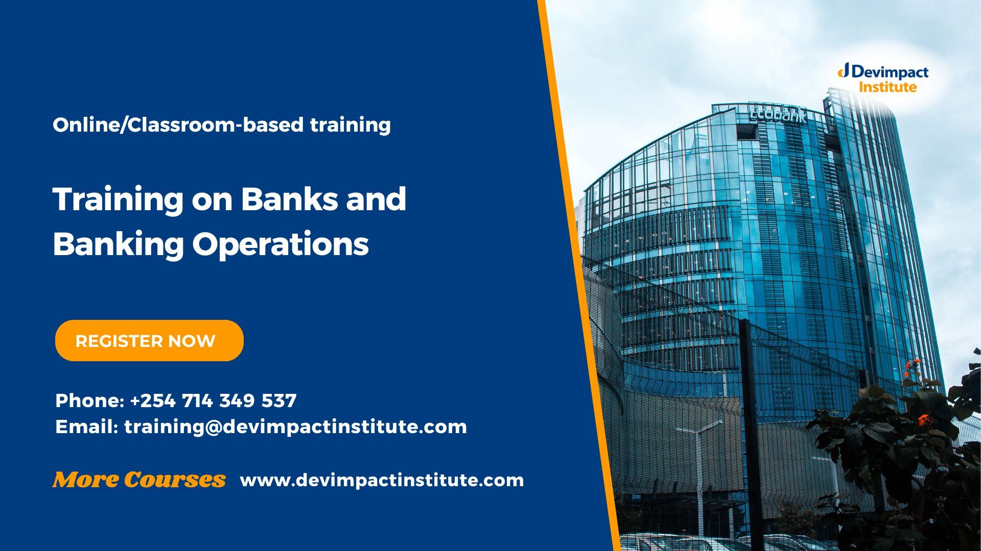 Training on Banks and Banking Operations, Devimpact Institute, Nairobi, Kenya