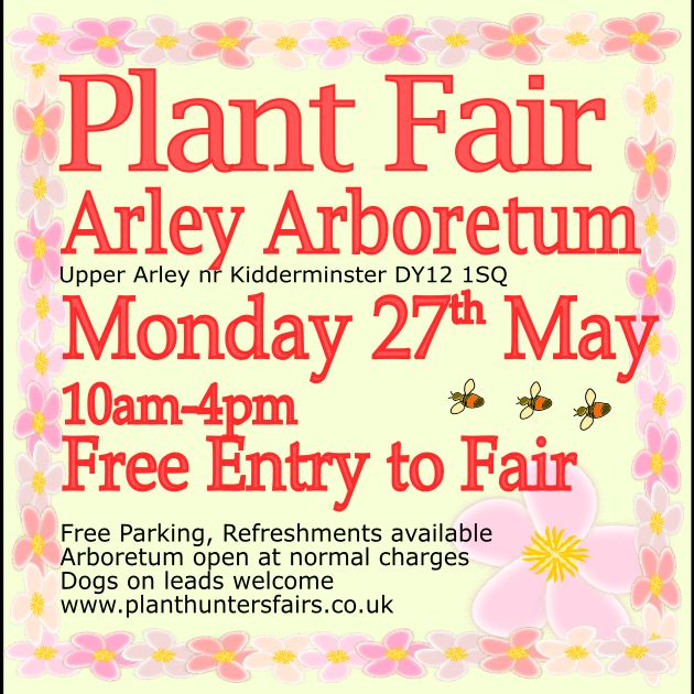 Plant Hunters' Fair at Arley Arboretum on Monday 27th May, Bewdley, England, United Kingdom