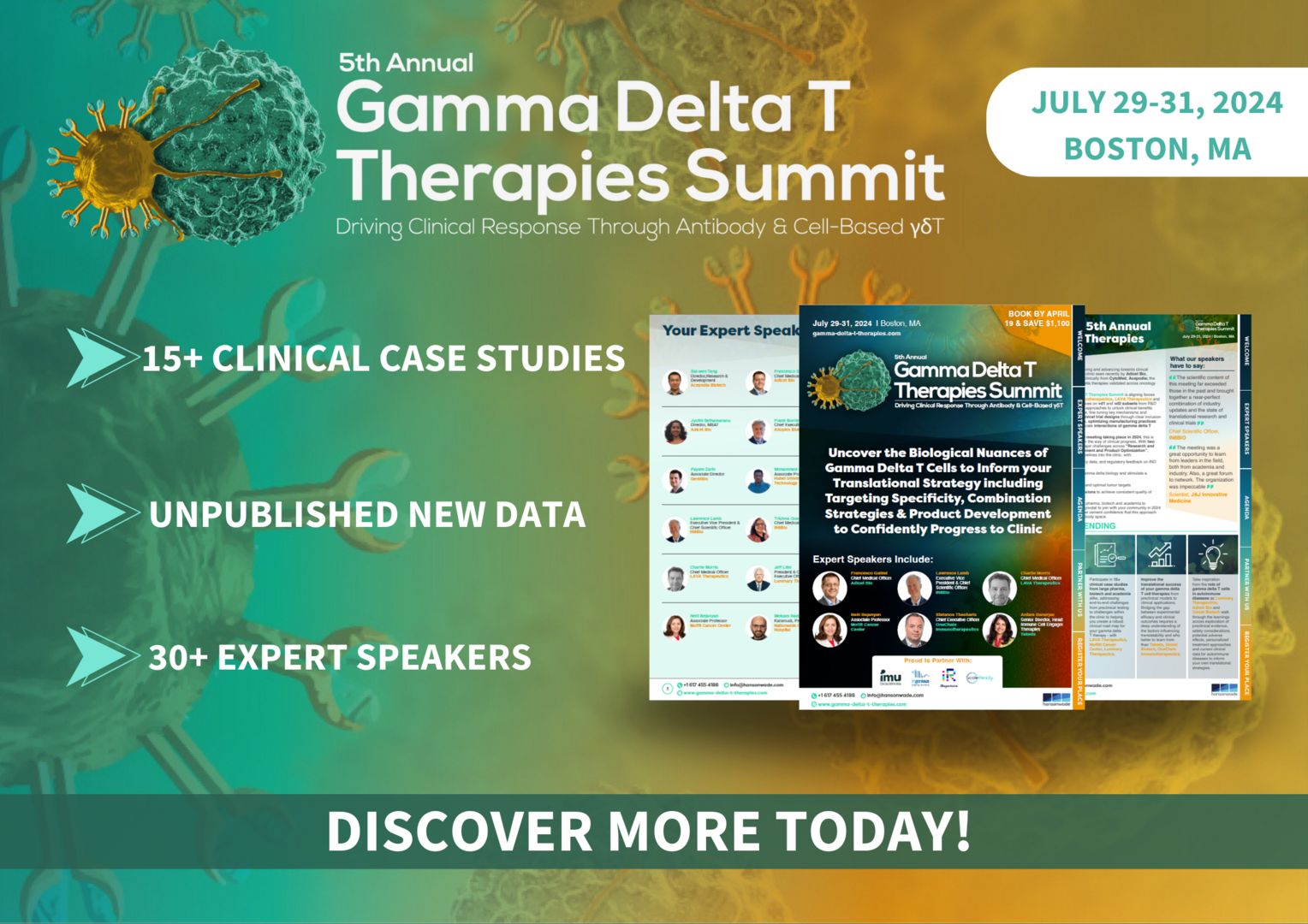 5th Gamma Delta T Therapies Summit 2024, Boston, Massachusetts, United States